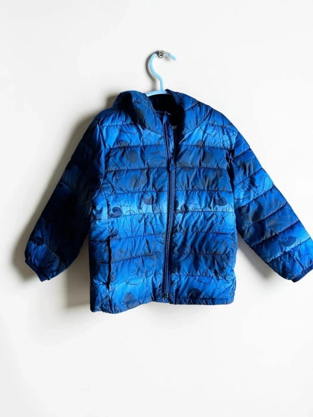 GAP Disney Kids Mickey Blue Water Resistant Lightweight 3T Puffer Jacket